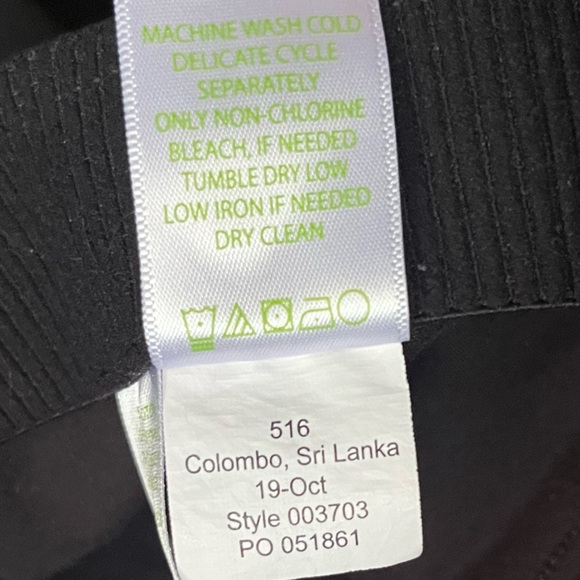 Lilly Pulitzer Black Pocket Side Zip Straight Career Professional Pants Size 6 - Picture 7 of 9